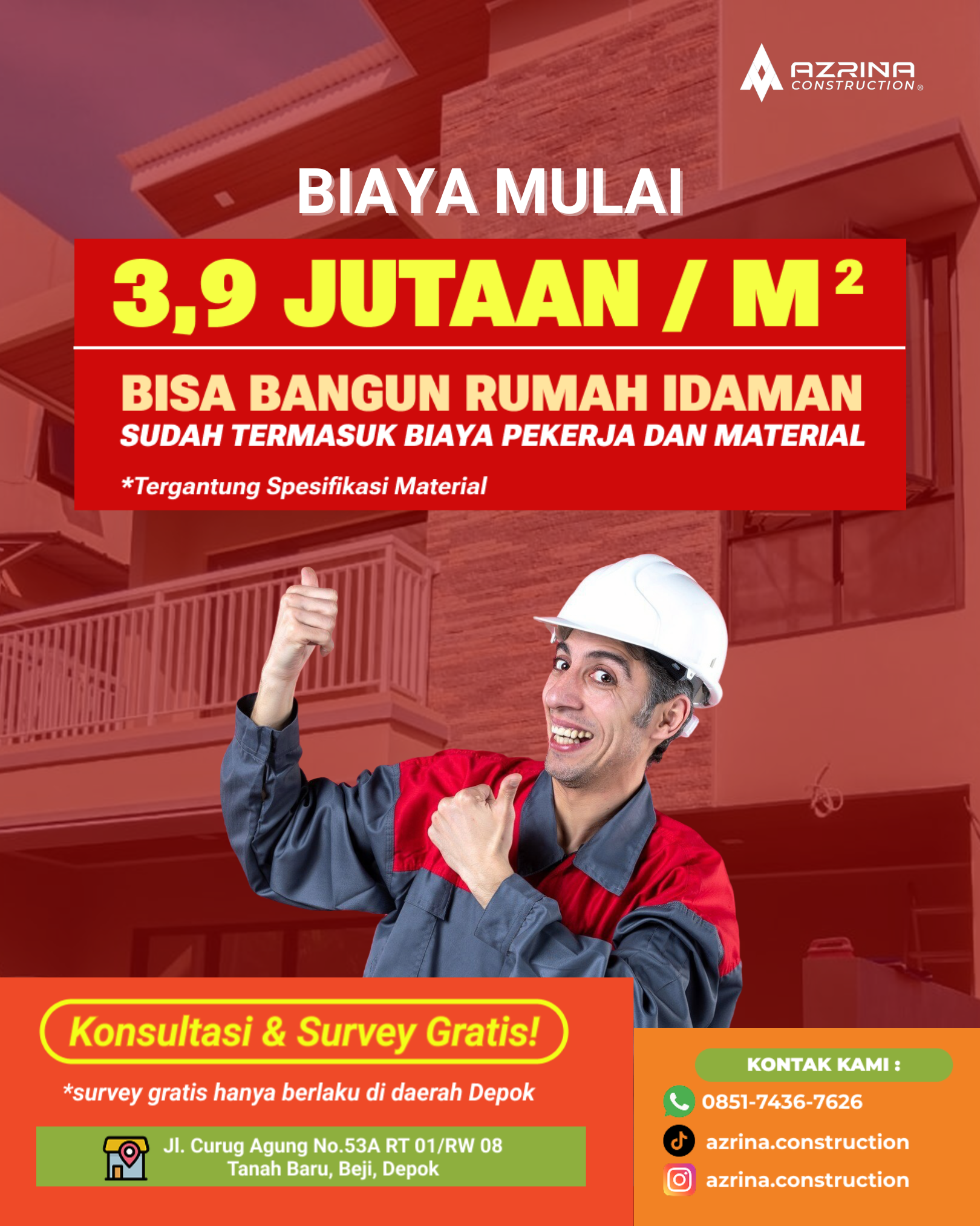 Harga Jasa Kontruksi Renovasi Depok